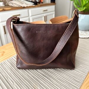 Portland Leather Triangle Shoulder Bag
